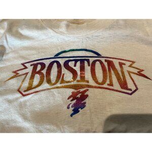 Vintage 1970s Boston T Shirt Size Large Single stitch